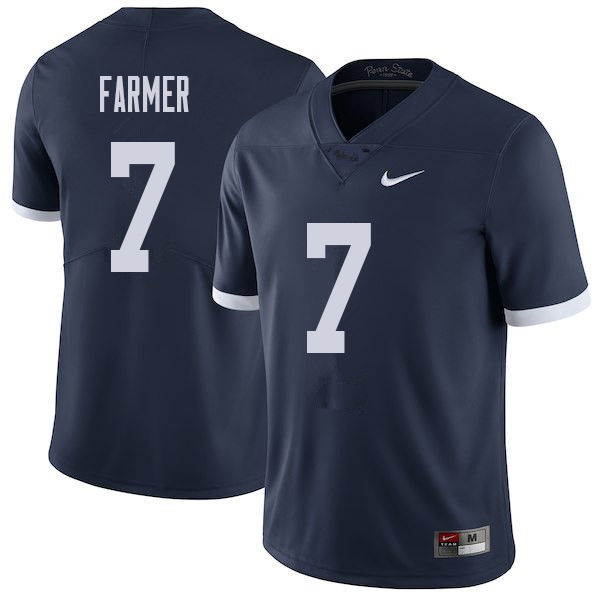 Men #7 Koa Farmer Penn State Nittany Lions College Throwback Football Jerseys Sale-Navy - Click Image to Close